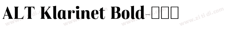 ALT Klarinet Bold字体转换
